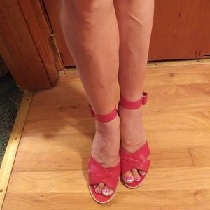 Marc Jacobs red heel sandals